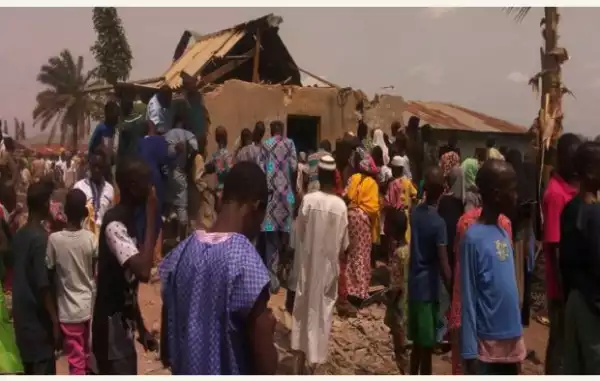 Man caught with human parts in Ilorin, his house destroyed [PHOTOS]